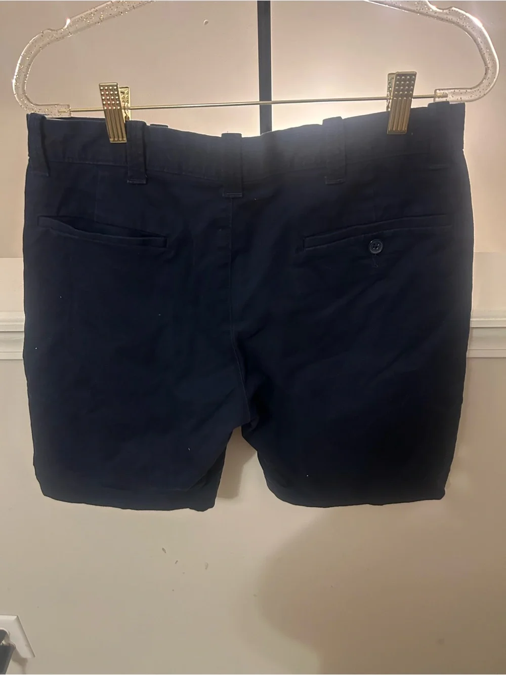 J. Crew Men's Dark Navy Flat-Front Cotton Shorts